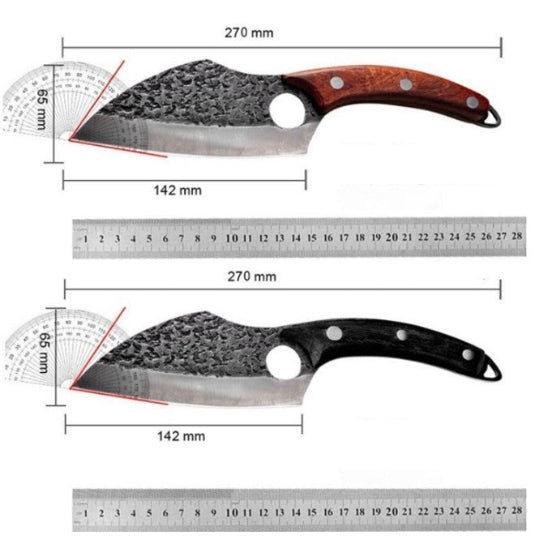 couteau de cuisine japonais manche bois ou noir
