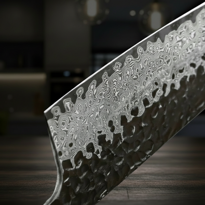 couteau de cuisine japonais style damas zoom