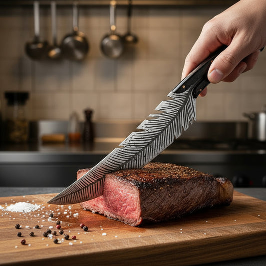 couteau du chef chefsteel viande cuite
