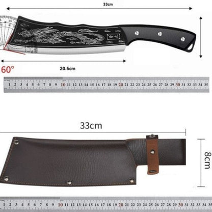 couteau japonais haut de gamme avec lame de 20cm