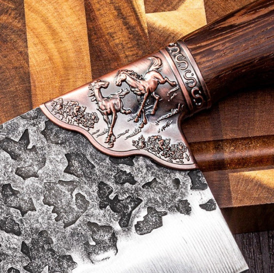 couteau japonais haut de gamme martelé