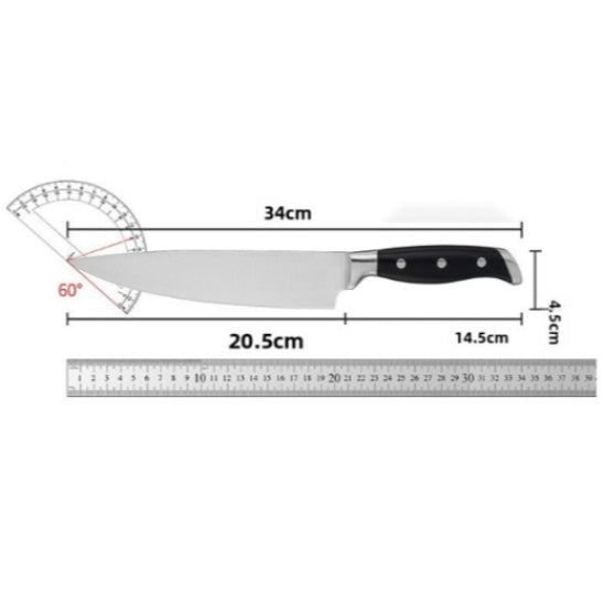 couteau santoku avec lame de 18cm