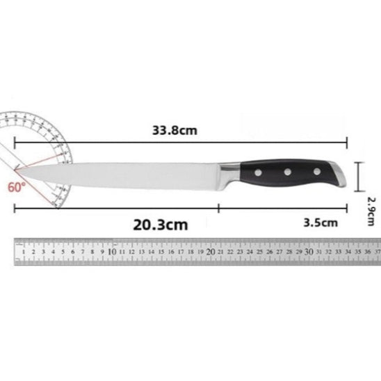 couteau santoku de 34 cm
