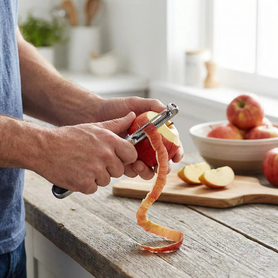 éplucheur à pomme simple en inox
