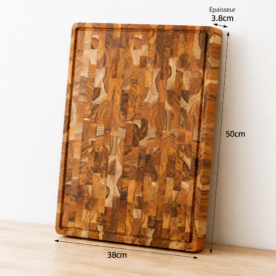 grande planche à découper bois 50x38cm