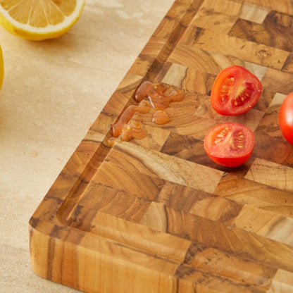 grande planche à découper bois avec rainure