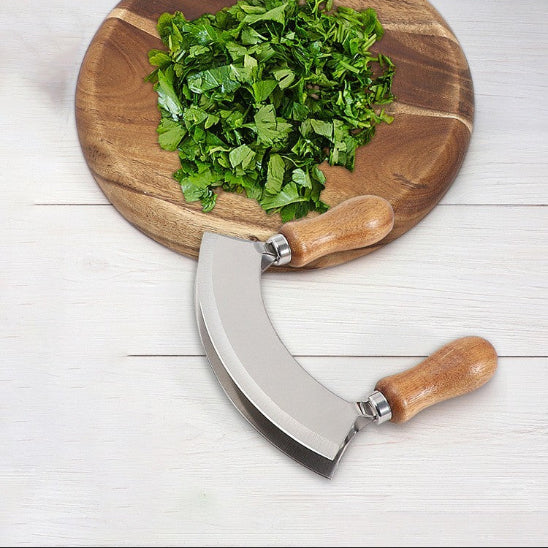 hachoir à herbes double lame