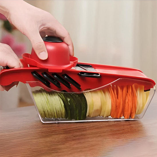 mandoline cuisine 6 lames grande capacite