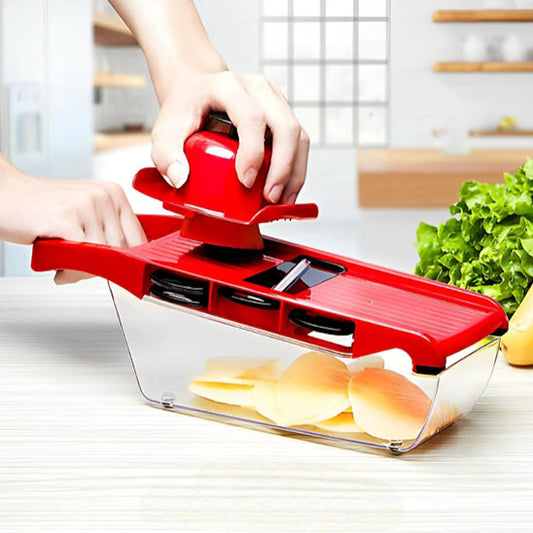mandoline cuisine 6 lames rouge