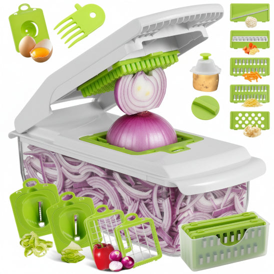 mandoline professionnelle cuisine blanche et verte