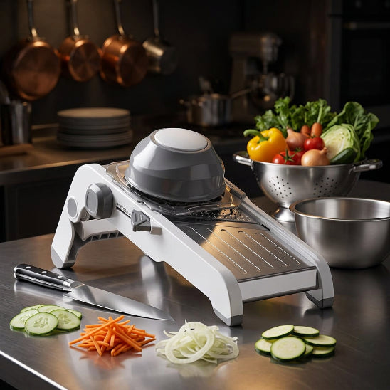 mandoline professionnelle grise