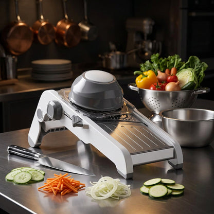 mandoline professionnelle grise