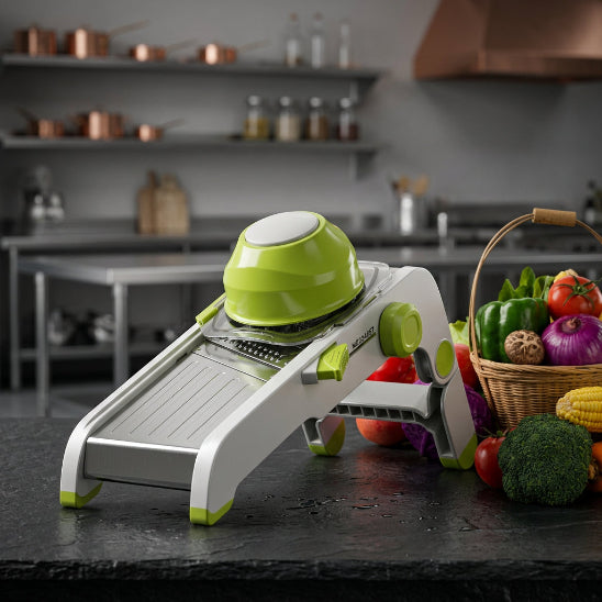 mandoline professionnelle verte