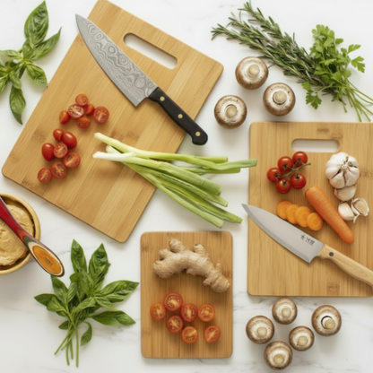 planche à découper bambou étalage