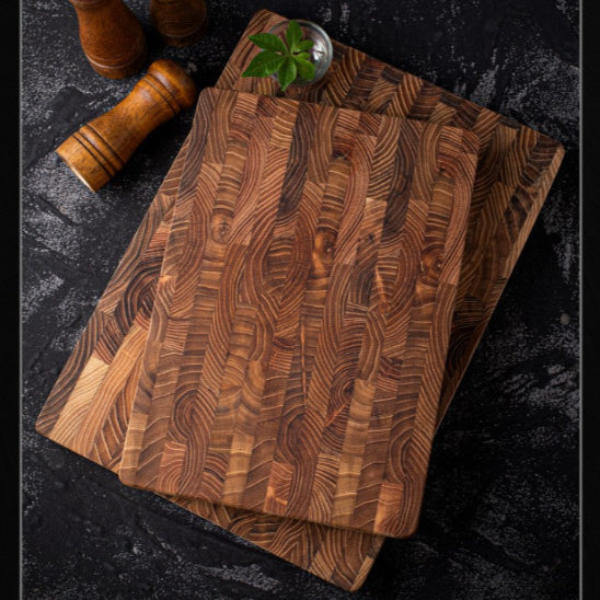 planche à découper bois massif deux tailles
