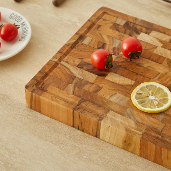 planche à découper bois style billot de boucher