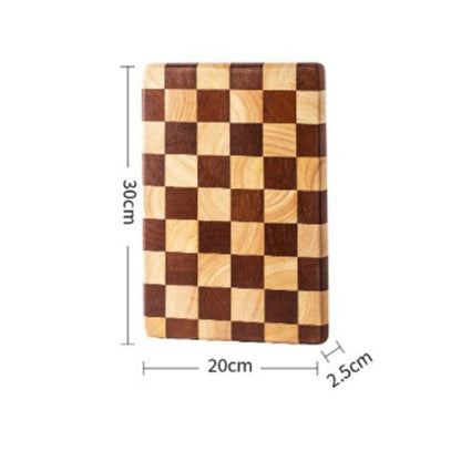 planche à découper damier 30cm 20cm 2.5cm
