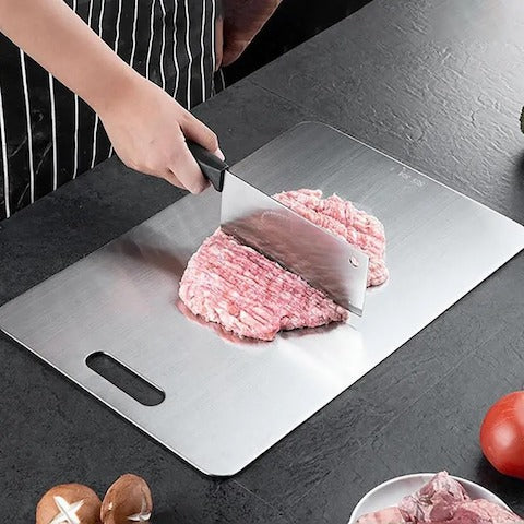 Économies D'Été! Planche à Découper En Titane, Planches à Découper En Titane Pour Cuisine Acier Inoxydable De Qualit Alimentaire 304 Viande L Gumes Économies D'Été! Planche à Découper En Titane, Planches à Découper En Titane Pour Cuisine Acier Inoxydable De Qualit Alimentaire 304 Viande L Gumes