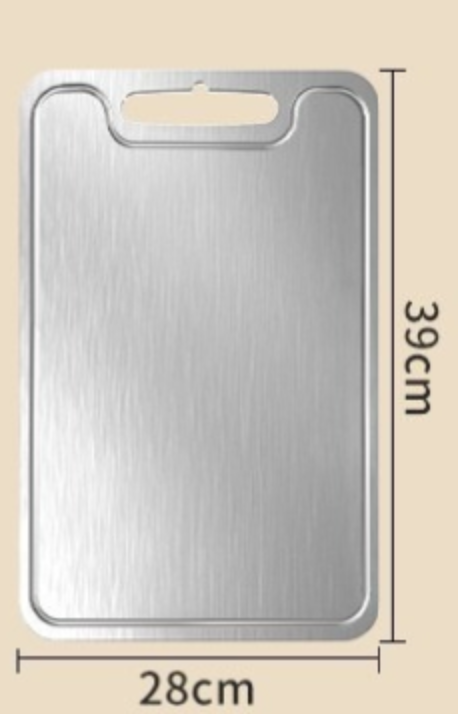 planche à découper inox 39x28cm