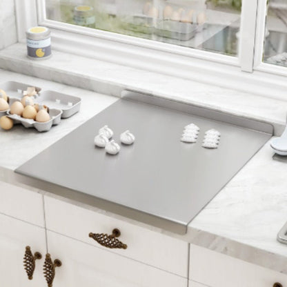 planche à découper inox encastrable avec rebords cuisine