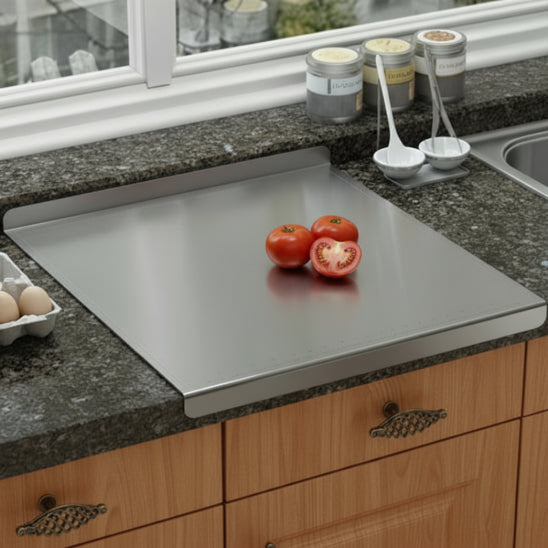 planche à découper inox spéciale pâtisserie