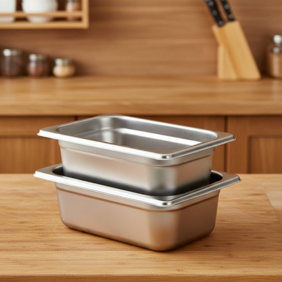 planche en bois à découper avec bac inox