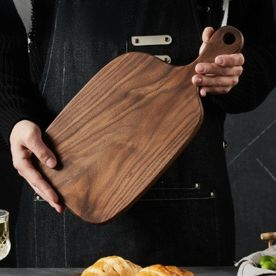 planche en bois à découper en bois de noyer