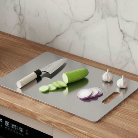 planche inox 2mm couteau de cuisine