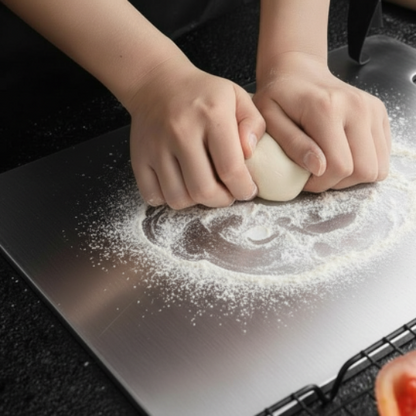 planche inox 2mm pétrire le pain