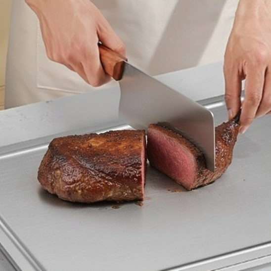 planche inox cuisine poulet en morceaux