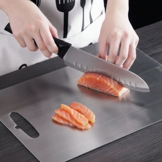 planche inox découpe poisson