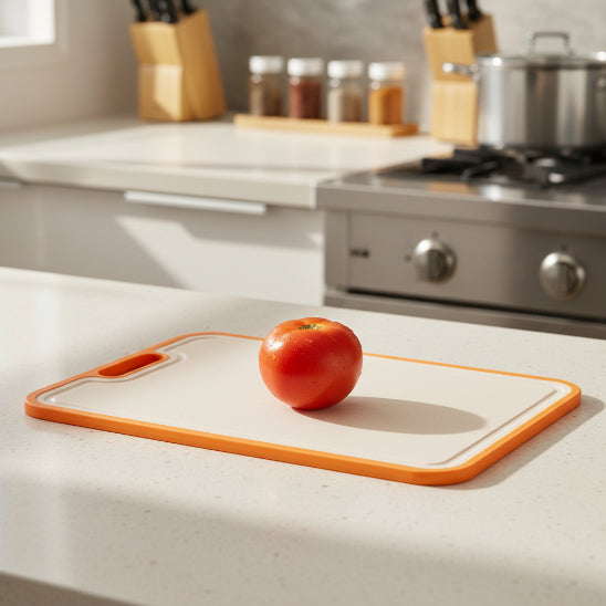 planche inox recto verso orange