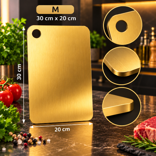 planche-a-decouper-inox-doree-planx-aurum-25-x-15-cm-avec-trou-rond