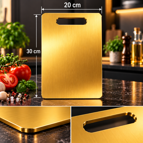 planche-a-decouper-inox-doree-planx-gold-30-x-20-cm-avec-poignee-integree