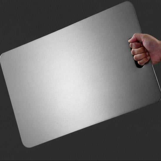 planche inox poignée