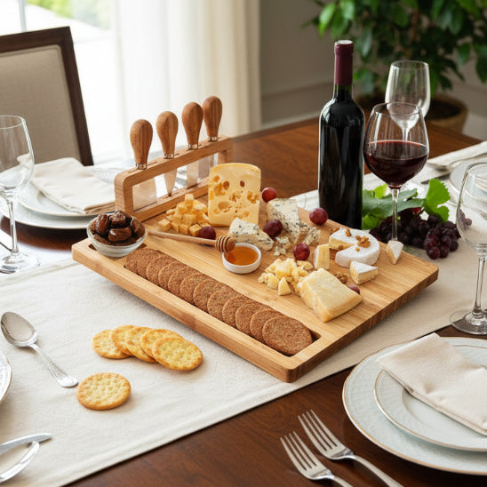 plateau fromage avec vin rouge