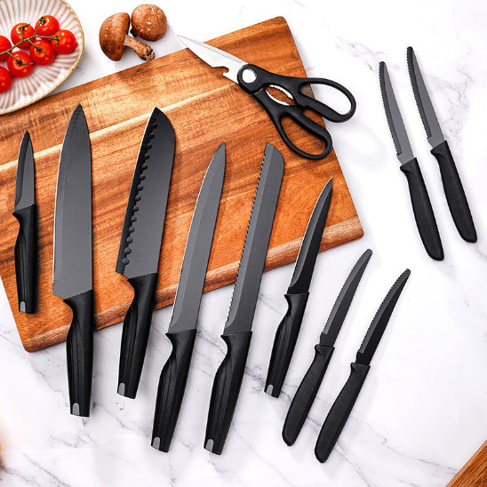 set de couteaux de cuisine avec 12 pièces