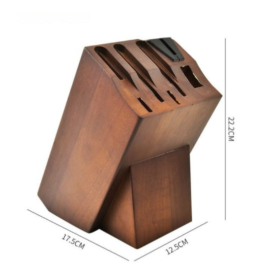 set de couteaux de cuisine en bois luxueux