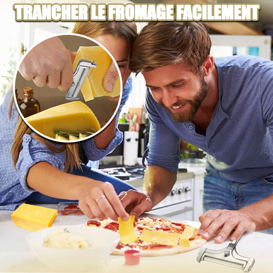 trancheuse a fromage acier pizza