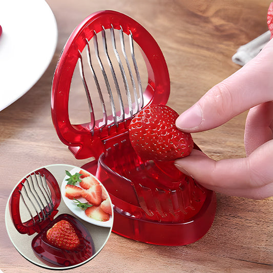 trancheuse fraise rouge facile